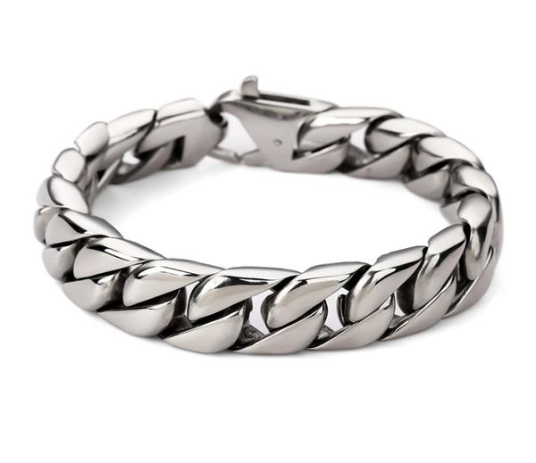 new arrival men bracelet link chain stainless steel bracelets ultrawide cool heavy curb mens boys chains bicycle wristband9523911, Black
new arrival men bracelet link chain stainless steel bracelets ultrawide cool heavy curb mens boys chains bicycle wristband9523911, Black