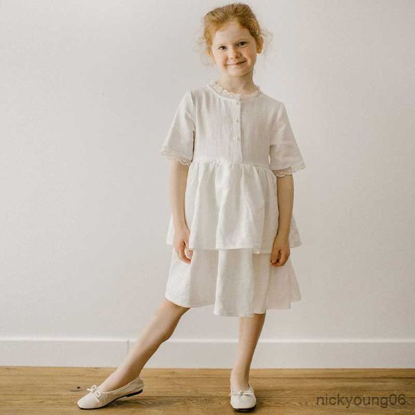girl's dresses white linen summer girls dress new toddler flower girl and cute short-sleeve layered cotton princess tz048 r230607, Red;yellow
girl's dresses white linen summer girls dress new toddler flower girl and cute short-sleeve layered cotton princess tz048 r230607, Red;yellow