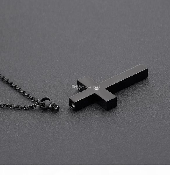 cmj9848 black stainless steel slim cross cremation urn jewelry necklace mens keepsake memorial pendants for ashes6663978, Silver
cmj9848 black stainless steel slim cross cremation urn jewelry necklace mens keepsake memorial pendants for ashes6663978, Silver