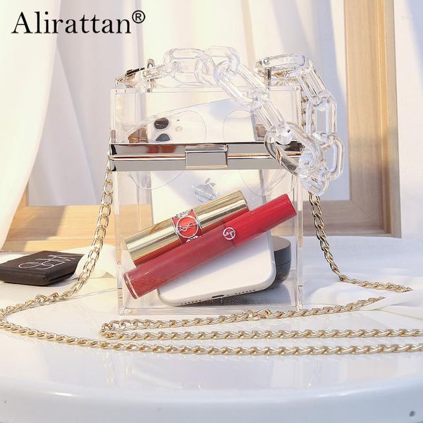 shoulder bags alirattan transparent acrylic for women square box hand-held fashion all-match chain bag sac a main femme
shoulder bags alirattan transparent acrylic for women square box hand-held fashion all-match chain bag sac a main femme