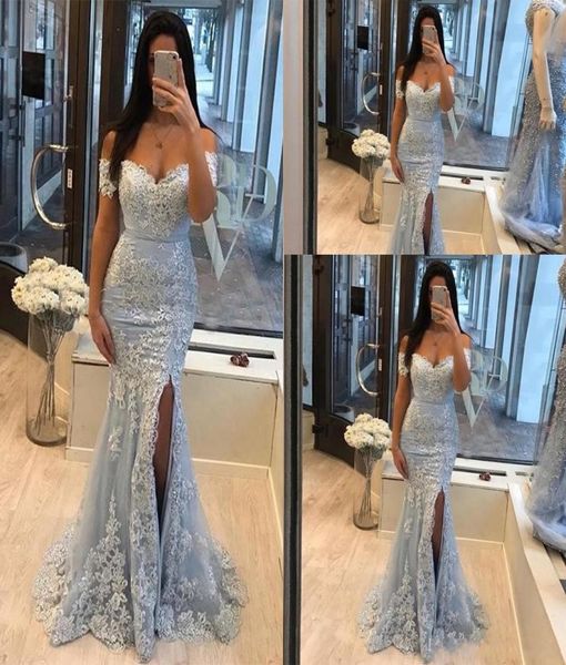 mermaid prom dresses off shoulder lace appliques beaded sashes side split open back custom made formal party evening gowns6109085, Black
mermaid prom dresses off shoulder lace appliques beaded sashes side split open back custom made formal party evening gowns6109085, Black