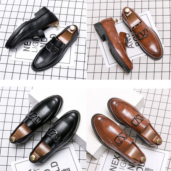 metal buckle decorative leffer shoes for solid color men comfortable low heel casual shoes british business leather shoes, Black
metal buckle decorative leffer shoes for solid color men comfortable low heel casual shoes british business leather shoes, Black