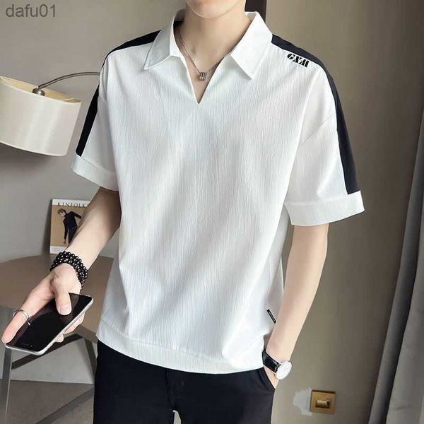 young style man fashion casual men's clothing 2023 loose solid pullovers handsome temperament t-shirts thin spring summer l230520, White;black
young style man fashion casual men's clothing 2023 loose solid pullovers handsome temperament t-shirts thin spring summer l230520, White;black