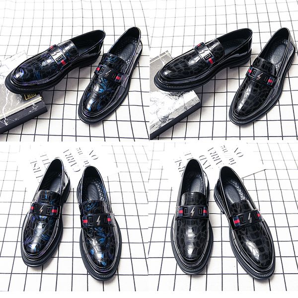 glossy loaferclassic comfortable crocodile business leather shoes new black blue buckle pointed head leather men shoes size 37-45
glossy loaferclassic comfortable crocodile business leather shoes new black blue buckle pointed head leather men shoes size 37-45