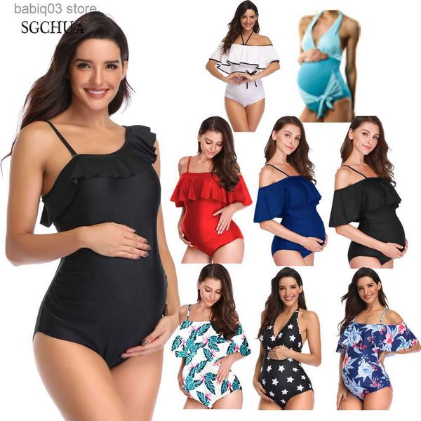 maternity swimwears sgchua new ruffle flounced one piece swimsuit pregnant woman plus size 5xl solid red black maternity swimwear beach bath, White
maternity swimwears sgchua new ruffle flounced one piece swimsuit pregnant woman plus size 5xl solid red black maternity swimwear beach bath, White