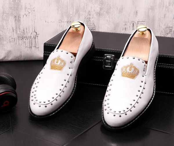 new dandelion spikes flat leather shoes rhinestone fashion mens loafers dress shoes slip on casual diamond pointed toe shoes size 5821628, Black
new dandelion spikes flat leather shoes rhinestone fashion mens loafers dress shoes slip on casual diamond pointed toe shoes size 5821628, Black