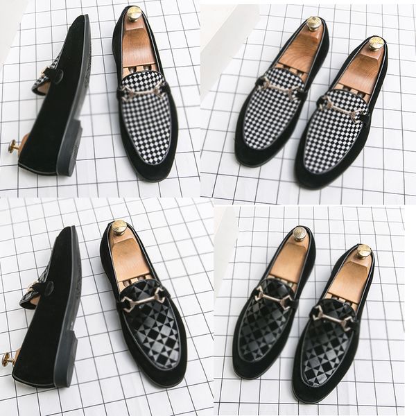 luxury brands brogue men shoes metal buckle black and white plaid casual business shoes fashion loafers comfortable mens leather shoes round
luxury brands brogue men shoes metal buckle black and white plaid casual business shoes fashion loafers comfortable mens leather shoes round