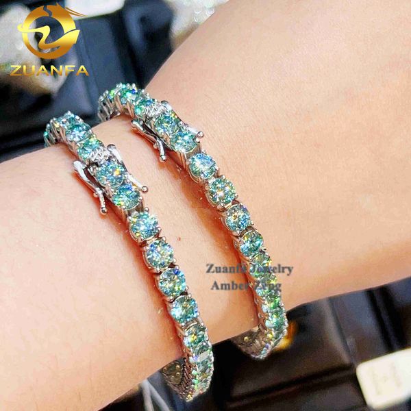 2023 wholesale fashion 925 sterling silver hip hop tennis necklace 5mm blue green color diamond moissanite bracelet
2023 wholesale fashion 925 sterling silver hip hop tennis necklace 5mm blue green color diamond moissanite bracelet