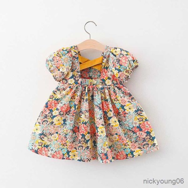 girl's dresses toddler baby girls clothes summer short sleeve floral princess birthday dress for girl clothing thin costume r230607, Red;yellow
girl's dresses toddler baby girls clothes summer short sleeve floral princess birthday dress for girl clothing thin costume r230607, Red;yellow