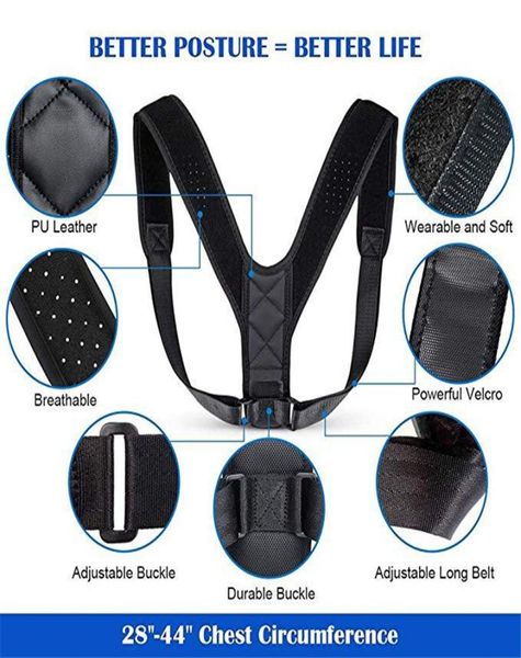 posture corrector clavicle spine back shoulder lumbar brace support belt posture correction prevents slouching dhl 7104992, Black;blue
posture corrector clavicle spine back shoulder lumbar brace support belt posture correction prevents slouching dhl 7104992, Black;blue