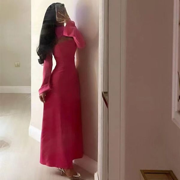 special occasion women wear prom dresses keyhole high collar evening long sleeves zipper back saudi arabia formal gowns, Black
special occasion women wear prom dresses keyhole high collar evening long sleeves zipper back saudi arabia formal gowns, Black