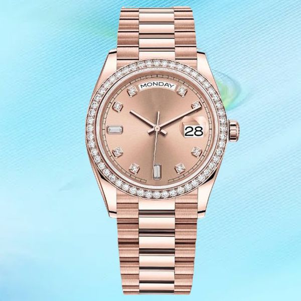 men's watch rose gold diamond luxury watch mechanical sapphire 41mm 36mm 904l full stainless steel bezel waterproof luminous waterproof, Slivery;brown
men's watch rose gold diamond luxury watch mechanical sapphire 41mm 36mm 904l full stainless steel bezel waterproof luminous waterproof, Slivery;brown