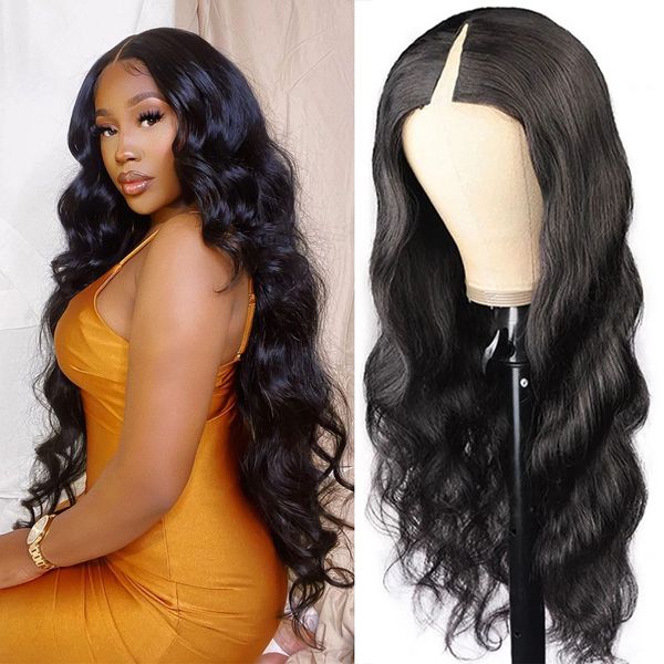 v u part wig body wave no leave out thin wig glueless wigs no sew in no glue curly human hair wig, Black;brown
v u part wig body wave no leave out thin wig glueless wigs no sew in no glue curly human hair wig, Black;brown