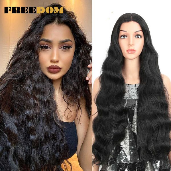 synthetic lace wigs for black women 28 inch deep wave hair wig natural hairline green long wavy cosplay wig 230524, Black;brown
synthetic lace wigs for black women 28 inch deep wave hair wig natural hairline green long wavy cosplay wig 230524, Black;brown