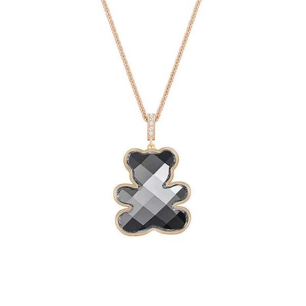 shi jia element teddy cute and playful teddy bear necklace crystal bear collar chain female, Black
shi jia element teddy cute and playful teddy bear necklace crystal bear collar chain female, Black