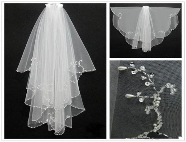 fashion white ivory 2019 short two layers bridal veils wedding accessories beaded edge crystal bridal accesories5835196, Black
fashion white ivory 2019 short two layers bridal veils wedding accessories beaded edge crystal bridal accesories5835196, Black
