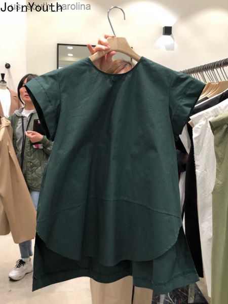 korean women shirt o-neck short sleeve summer blouses loose chic vintage folds temperament blouse 2023 blusas mujer de moda l230522, White
korean women shirt o-neck short sleeve summer blouses loose chic vintage folds temperament blouse 2023 blusas mujer de moda l230522, White