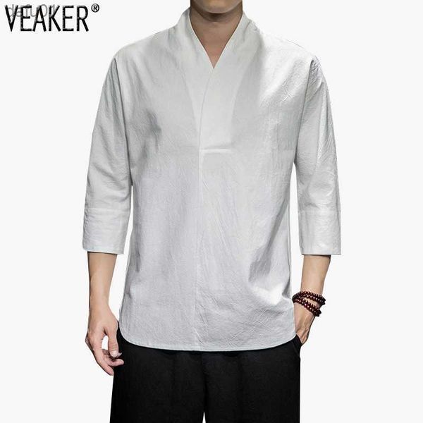 2022 new men's summer v neck linen t-shirts male breathable solid color casual loose cotton linen t shirt m-5xl l230520, White;black
2022 new men's summer v neck linen t-shirts male breathable solid color casual loose cotton linen t shirt m-5xl l230520, White;black