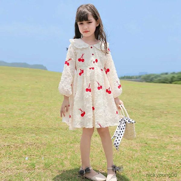 girl's dresses girls long sleeve dress 2023 spring children full print princess style girl clothing fits 6-14years r230607, Red;yellow
girl's dresses girls long sleeve dress 2023 spring children full print princess style girl clothing fits 6-14years r230607, Red;yellow