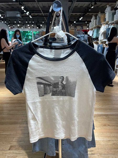vintage graphic print slim t-shirts women summer round neck short sleeve patchwork t shirt retro classic cotton chic l230522, White
vintage graphic print slim t-shirts women summer round neck short sleeve patchwork t shirt retro classic cotton chic l230522, White