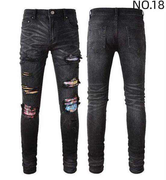 black ripped jeans miri designer jeans motorcycle trendy ripped patchwork hole size 30-40 streetwear all year round slim legged jeans #05, Blue
black ripped jeans miri designer jeans motorcycle trendy ripped patchwork hole size 30-40 streetwear all year round slim legged jeans #05, Blue