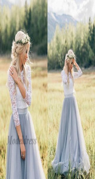 dusty blue bridal dresses tulle a line lace illusion 34 long sleeves sheer neck country wedding dresses handmade high qualit7385198, White
dusty blue bridal dresses tulle a line lace illusion 34 long sleeves sheer neck country wedding dresses handmade high qualit7385198, White