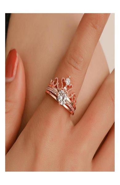 2pcsset crown women039s adjustable ring exquisite zircon goddess opening ring bridal rings wedding jewelry rose gold plated xt4988836, Silver
2pcsset crown women039s adjustable ring exquisite zircon goddess opening ring bridal rings wedding jewelry rose gold plated xt4988836, Silver