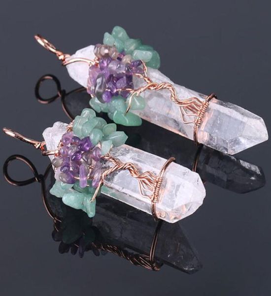 big gemstone pendant women natural white crystal quartz 7 chakra tree of life rose gold handmade wire wrapped necklace charms epac3134367, Silver
big gemstone pendant women natural white crystal quartz 7 chakra tree of life rose gold handmade wire wrapped necklace charms epac3134367, Silver