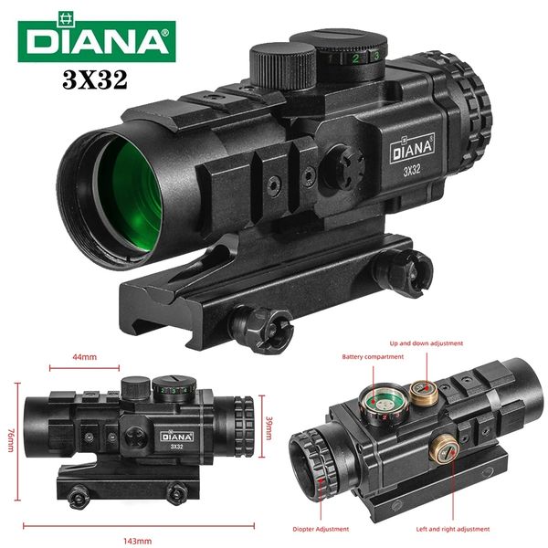 diana 3x32 red dot green light hunting rifle collimator sight tactical optical rifle scope spotting scope for rifle hunting
diana 3x32 red dot green light hunting rifle collimator sight tactical optical rifle scope spotting scope for rifle hunting