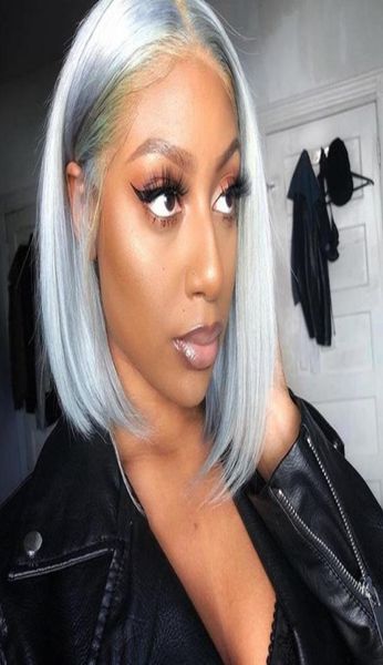 ombre grey short human hair bob wig grey straight lace front human hair wigs with baby hair blunt bob remy1312831, Black;brown 
ombre grey short human hair bob wig grey straight lace front human hair wigs with baby hair blunt bob remy1312831, Black;brown