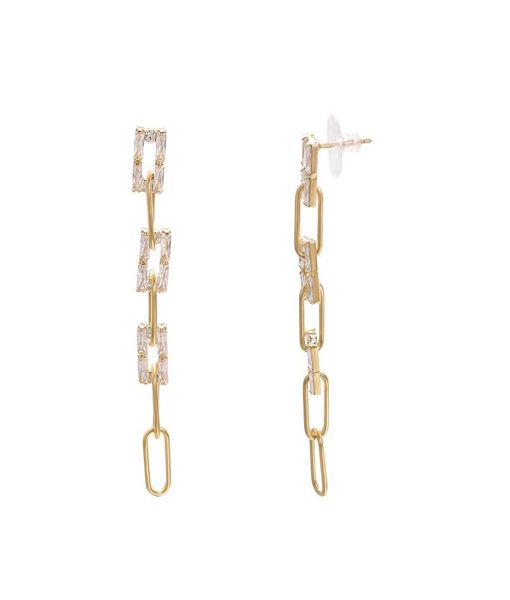 yoursfs fashion jewelry 18k gold plated hanging long chain zircon earrings woman christmas gift7863055, Silver
yoursfs fashion jewelry 18k gold plated hanging long chain zircon earrings woman christmas gift7863055, Silver