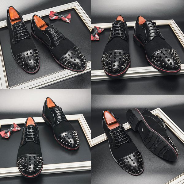 luxury brands new men shoes black studs cowhide loafers classic casual business shoes pointed head low heel gentleman formal business leathe
luxury brands new men shoes black studs cowhide loafers classic casual business shoes pointed head low heel gentleman formal business leathe