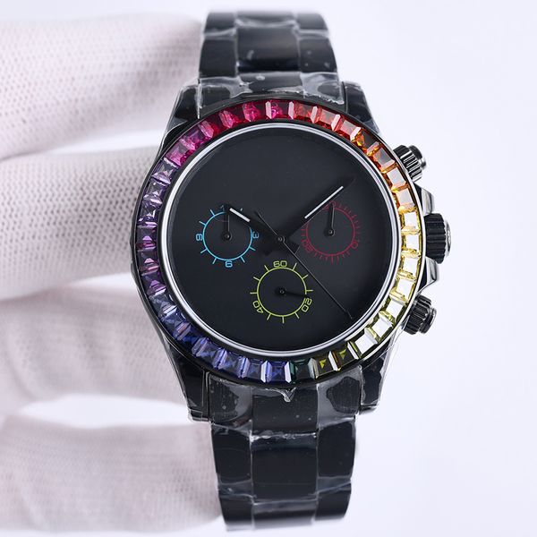 rainbow diamond black shell watch mens automatic mechanical 7750 movement watches 40mm timing function sapphire waterproof 904l stainless st, Slivery;brown
rainbow diamond black shell watch mens automatic mechanical 7750 movement watches 40mm timing function sapphire waterproof 904l stainless st, Slivery;brown