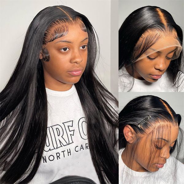 13x4 13x6 hd lace frontal wig straight lace front wigs glueless brazilian 30 40 inch bone straight human hair wigs for women, Black;brown
13x4 13x6 hd lace frontal wig straight lace front wigs glueless brazilian 30 40 inch bone straight human hair wigs for women, Black;brown