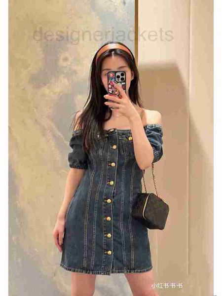 basic & casual dresses designer hong kong style one line collar off shoulder denim dress 2023 summer new fashionable with a slim a-line shor, Black;gray
basic & casual dresses designer hong kong style one line collar off shoulder denim dress 2023 summer new fashionable with a slim a-line shor, Black;gray