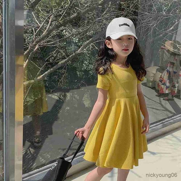 girl's dresses toddler kids cotton short sleeve for girls solid casual daily dress children summer clothing baby cute outfits fits r230, Red;yellow
girl's dresses toddler kids cotton short sleeve for girls solid casual daily dress children summer clothing baby cute outfits fits r230, Red;yellow