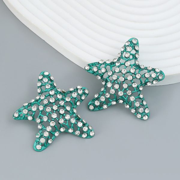 new exaggerated european and american earrings starfish earrings girl trend mesh hollowed out star jewelry, Silver
new exaggerated european and american earrings starfish earrings girl trend mesh hollowed out star jewelry, Silver