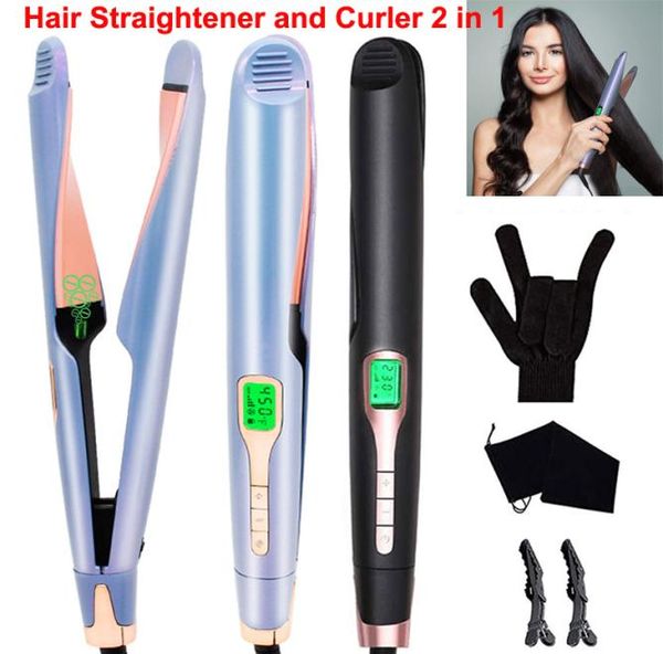 hair straightener and curler 2 in 1 professional flat iron curling iron dual voltage fast hair straightening irons with digital lc1469961, Black
hair straightener and curler 2 in 1 professional flat iron curling iron dual voltage fast hair straightening irons with digital lc1469961, Black