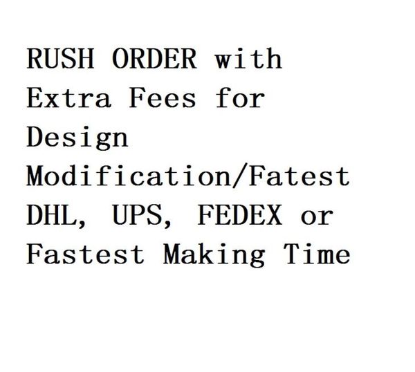 rush order making time is about 35days and time is also about 35 days via dhlsfexpressemsupsfedex4097097, White;blue
rush order making time is about 35days and time is also about 35 days via dhlsfexpressemsupsfedex4097097, White;blue
