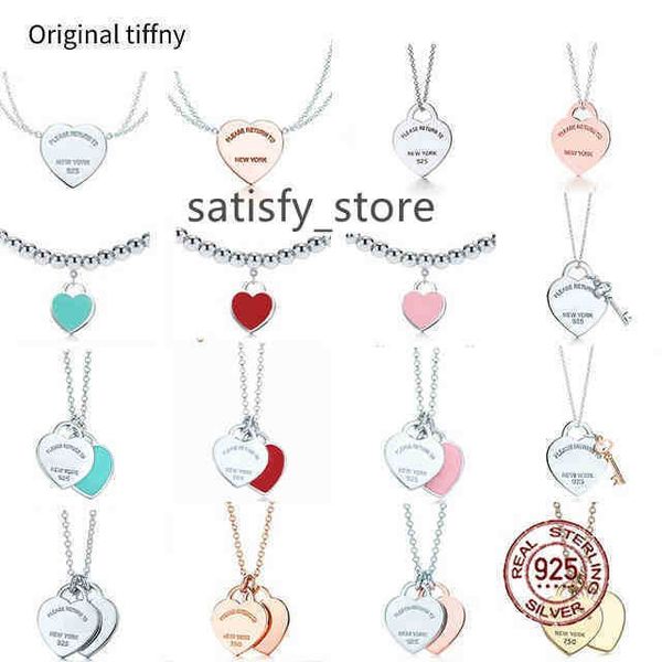 new 100% 925 sterling silver necklace pendant heart bead chain rose gold and gold luxurious for women fashion jewelry original gift y220310
new 100% 925 sterling silver necklace pendant heart bead chain rose gold and gold luxurious for women fashion jewelry original gift y220310