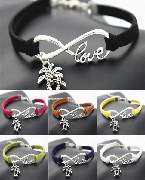fashion summer beach vintage plant antique infinity love double coconut palm tree charm leather bracelets gifts jewelry5030890, Golden;silver
fashion summer beach vintage plant antique infinity love double coconut palm tree charm leather bracelets gifts jewelry5030890, Golden;silver