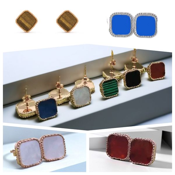 9mm clover earrings designer jewelry ear studs fashion classic for women valentine's day gift shell turquoise leaf earring stud earring, Golden;silver
9mm clover earrings designer jewelry ear studs fashion classic for women valentine's day gift shell turquoise leaf earring stud earring, Golden;silver