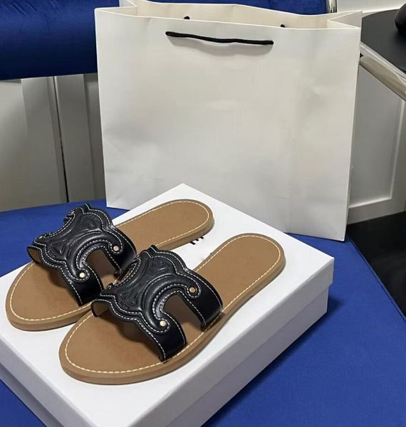 slippers arc de triomphe for women summer outerwear 2023 spring new genuine leather open toe embroidery thread embossed flat bottom beach sa, Black
slippers arc de triomphe for women summer outerwear 2023 spring new genuine leather open toe embroidery thread embossed flat bottom beach sa, Black