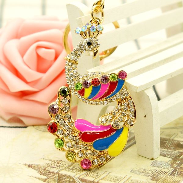 fashion-full crystal peacock key chains rings holder noble purse bag buckle pendant for women keyrings keychains, Slivery;golden
fashion-full crystal peacock key chains rings holder noble purse bag buckle pendant for women keyrings keychains, Slivery;golden