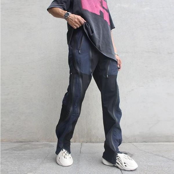 jogging pants streetwear slim straight pants men zipper patchwork cargo trousers, Black
jogging pants streetwear slim straight pants men zipper patchwork cargo trousers, Black