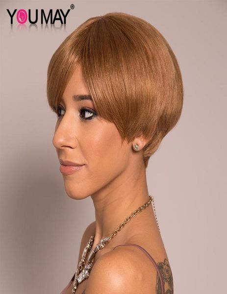 short bob pixie cut wig 27 color wigs non lace wig with bangs brazilian 100 human hair full machine made for women you may8831858, Black;brown
short bob pixie cut wig 27 color wigs non lace wig with bangs brazilian 100 human hair full machine made for women you may8831858, Black;brown