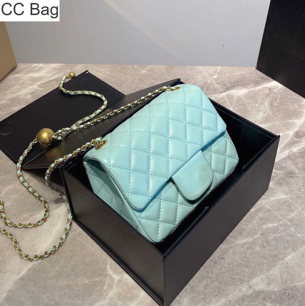 cc bag 9a flap designer bag nine colors gold ball classic leather quilted diamond check hardware braided chain shoulder strap luxury ladies, White
cc bag 9a flap designer bag nine colors gold ball classic leather quilted diamond check hardware braided chain shoulder strap luxury ladies, White