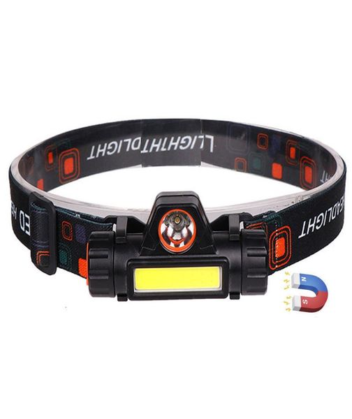 

portable mini powerful led headlamp xpecob usb rechargeable headlight battery waterproof head lamp flashlight cycling lights7570967