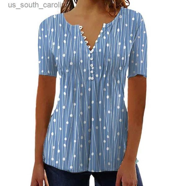 women's fashion ladies spring summer t-shirt short sleeve v-neck dot oversized printed shirts female l230522, White
women's fashion ladies spring summer t-shirt short sleeve v-neck dot oversized printed shirts female l230522, White