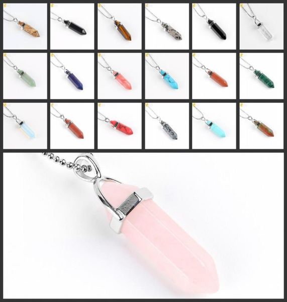 csja fashion hexagonal prism necklaces gemstone rock natural crystal quartz healing point chakra stone long charms necklace jewelr6789306, Silver
csja fashion hexagonal prism necklaces gemstone rock natural crystal quartz healing point chakra stone long charms necklace jewelr6789306, Silver